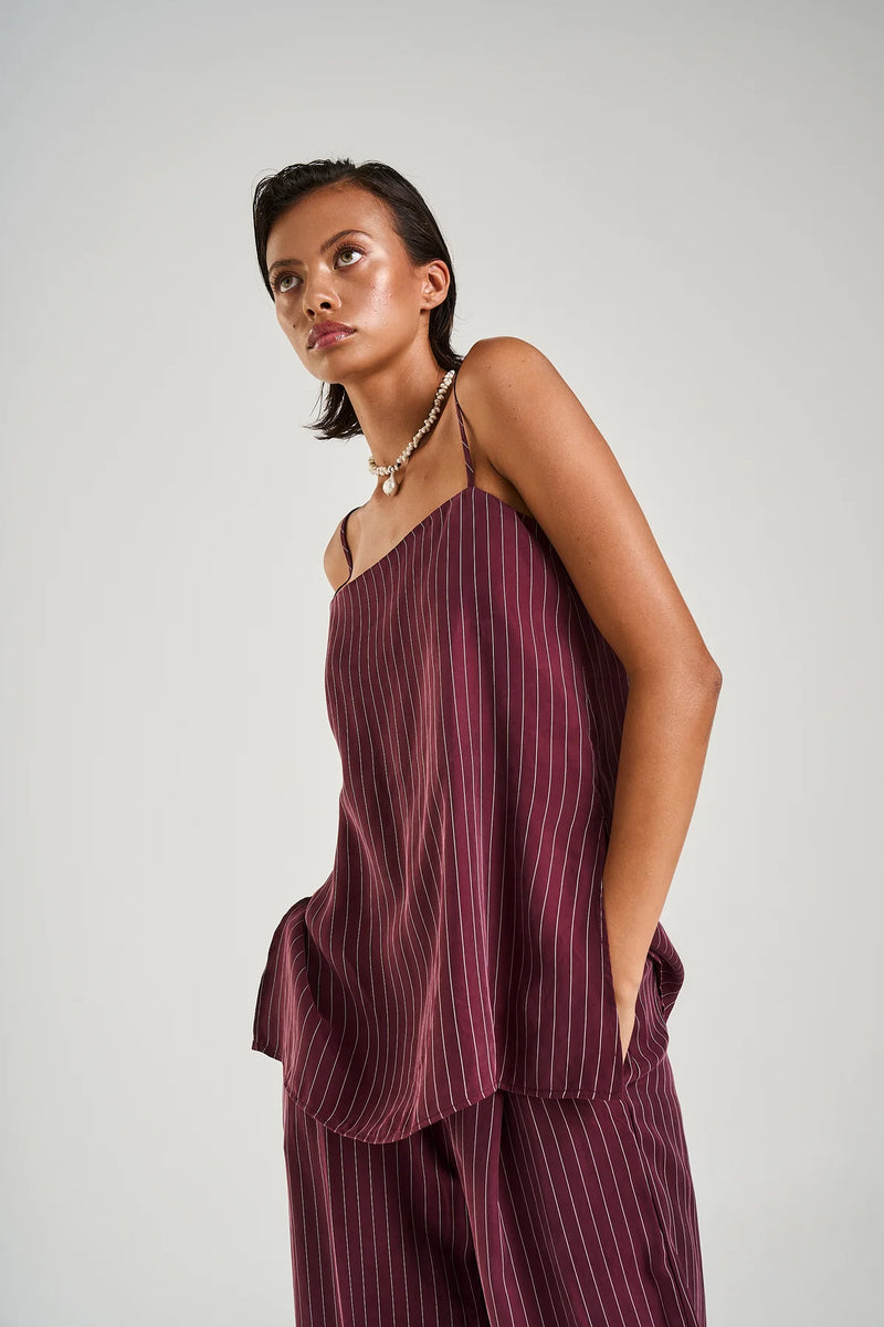 TUNIC TOP - KINA PINSTRIPE
