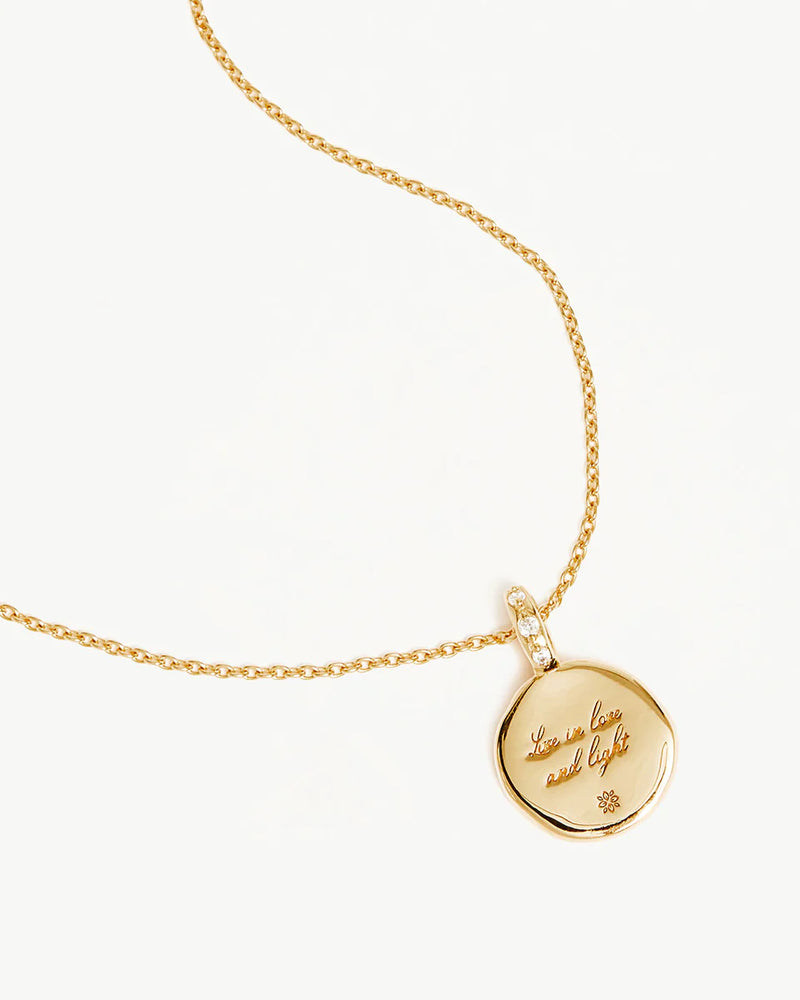 18k Gold Live In Love Necklace