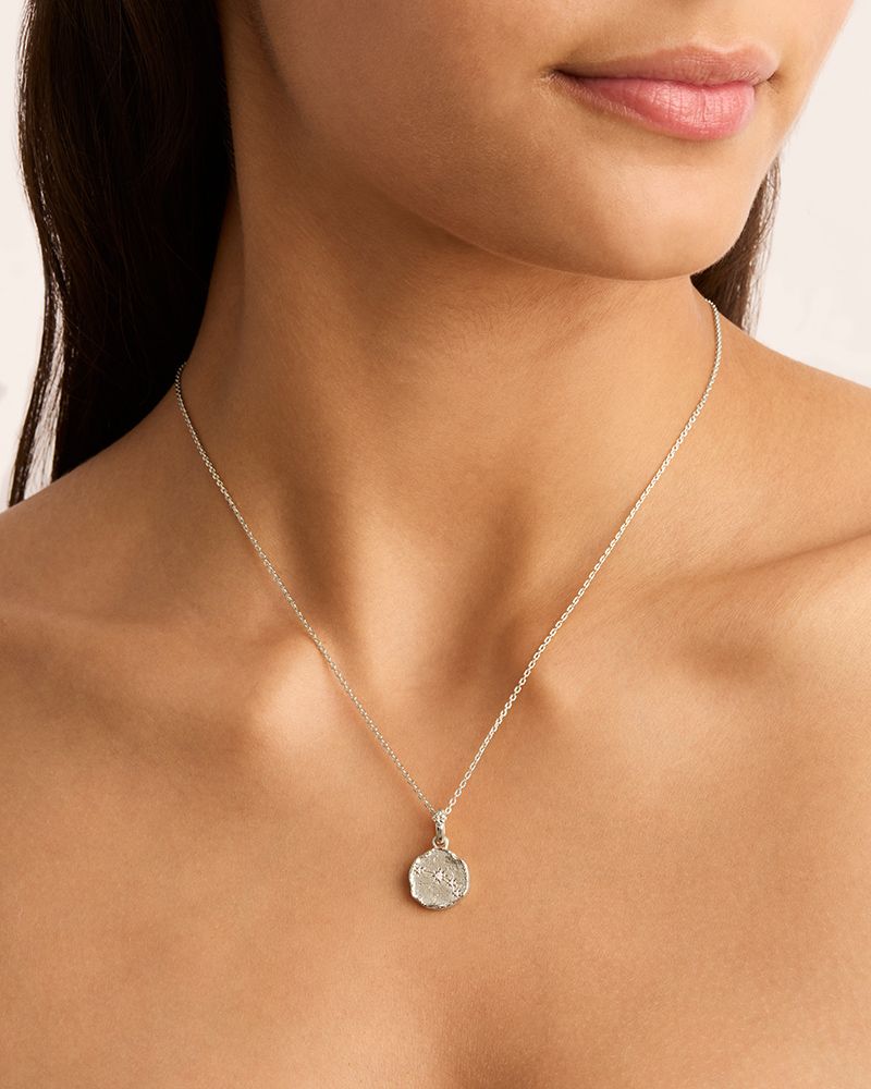 Cosmic Love Reversible Pendant - Aries Silver