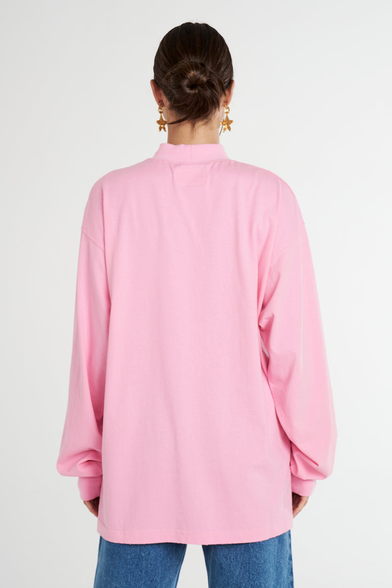 LS BAND TEE PINK