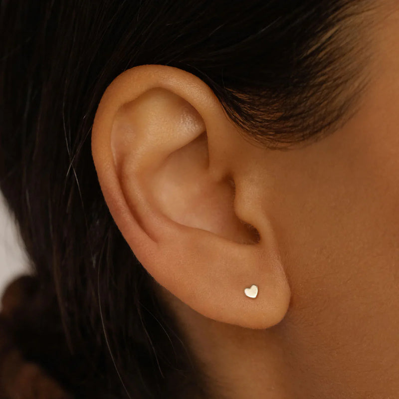 14k Sweetheart Single Earring