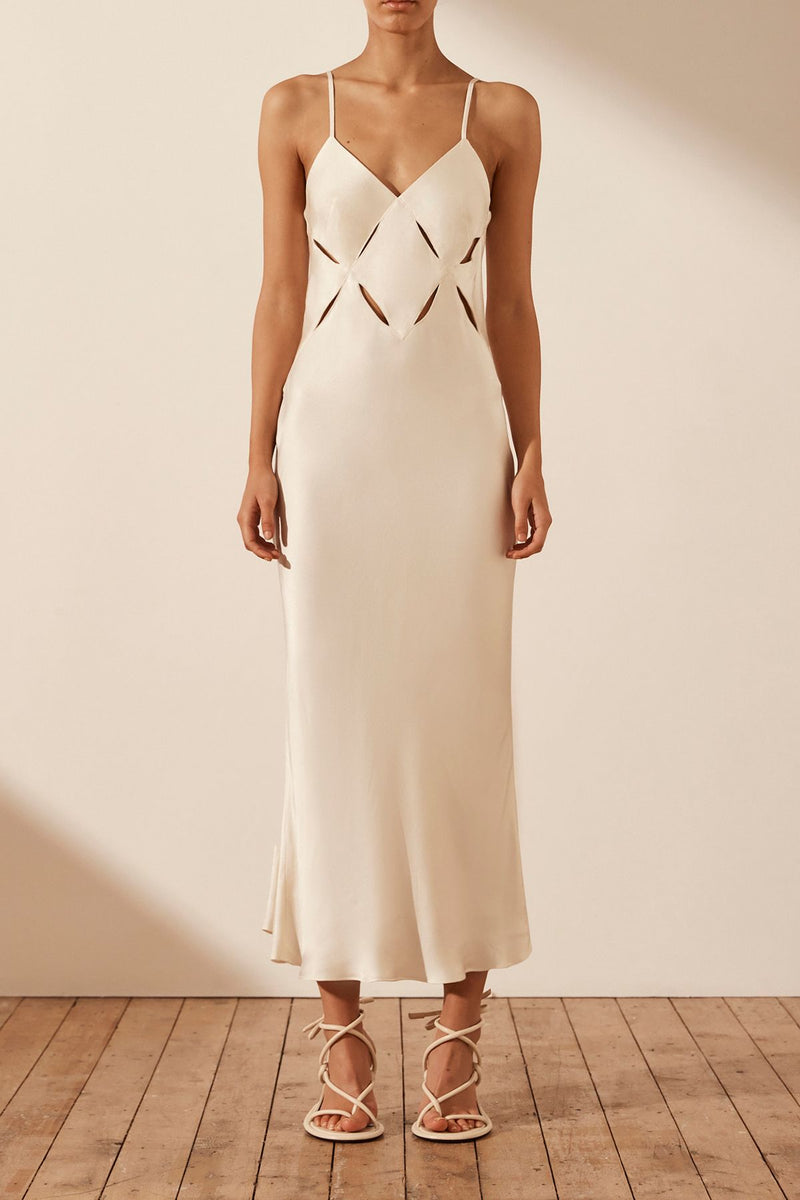 Milo Cut Out Slit Midi Dress