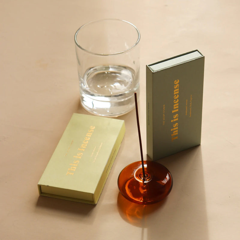 Glass Vessel Incense Holder