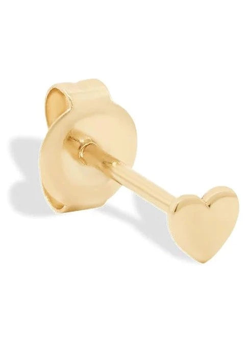 14k Sweetheart Single Earring