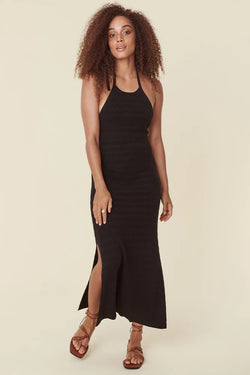 Sunray Knit Maxi Halter Dress