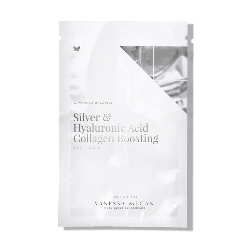 Silver & Hyaluronic Acid Collagen Boosting Sheet Mask 3 Pack