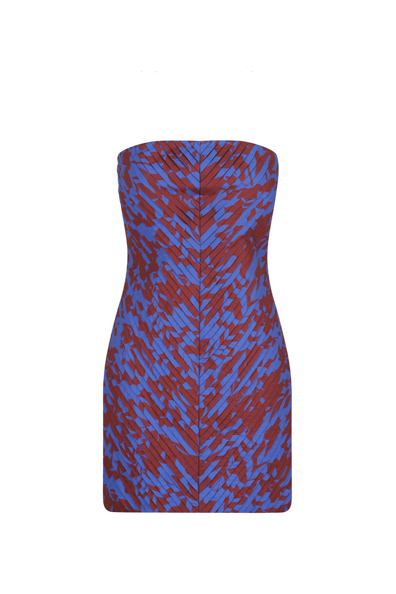 Catia Strapless Pleated Mini Dress