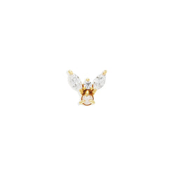 14k Gold Angel Stud Earring