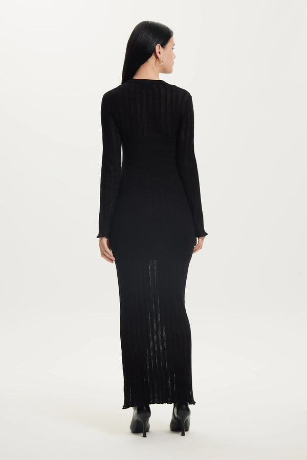Line Up Knit Maxi Dress